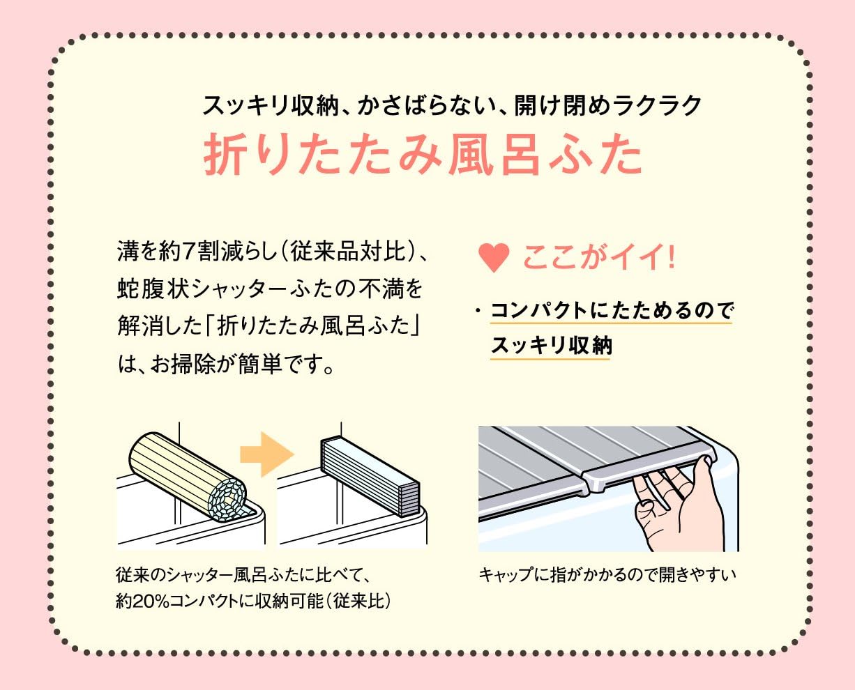 Amazon Co Jp Amazon Co Jp限定 抗菌タイプ 折りたたみ式風呂ふた 75 150cm グリーン L15 ホーム キッチン