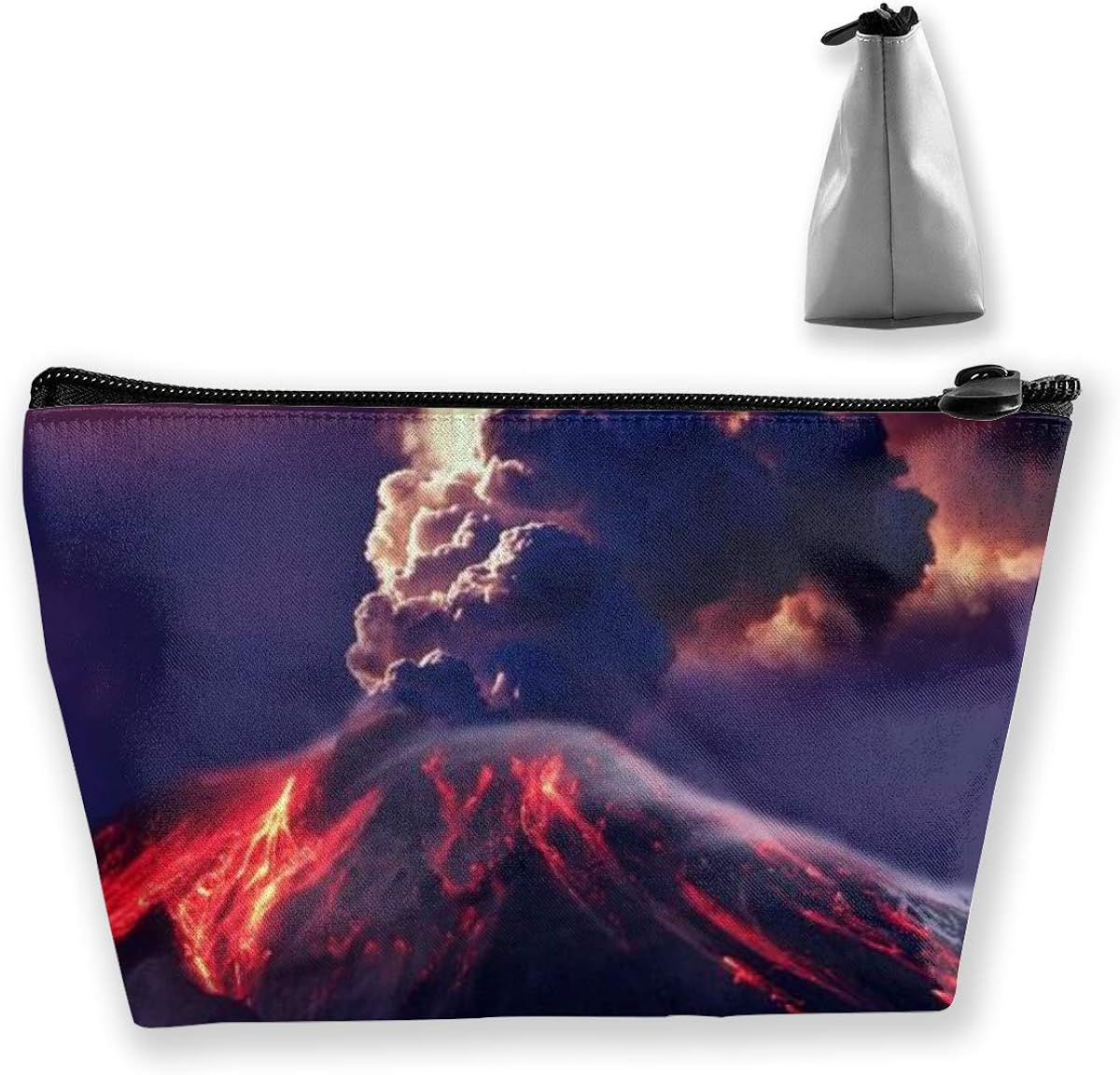 Travel Storage Bag Makeup Cosmetic Case Volcano Eruption
