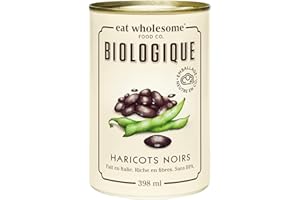 Eat Wholesome Organic Italian Canned Black Beans 398 ml (pack of 12)