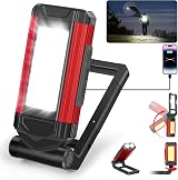 Daphomeu LED Flashlight 2 Pack Magnetic Rotatable Base 1000 Lumens USB-C
