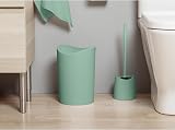 TATAY 6L Bathroom Bin Swing Lid Green Compact Durable Plastic Spain 19x19x28 view 4