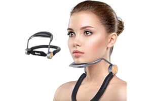 Naviocean Neck Support Neck Stretcher Brace Cervical Neck Hump Corrector Neck Traction Brace Exerciser Trainer Forward Posture Correction Spine Pressure Pain Relief for Women/Men （12.5-15ins）