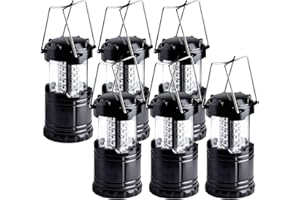 KPKJOO Lantern Collapsible Camping Light, Battery Operated Lanterns LED Super Bright for Power Outages Indoor Emergency Outdoor Camping Hiking Kit (LED-6)