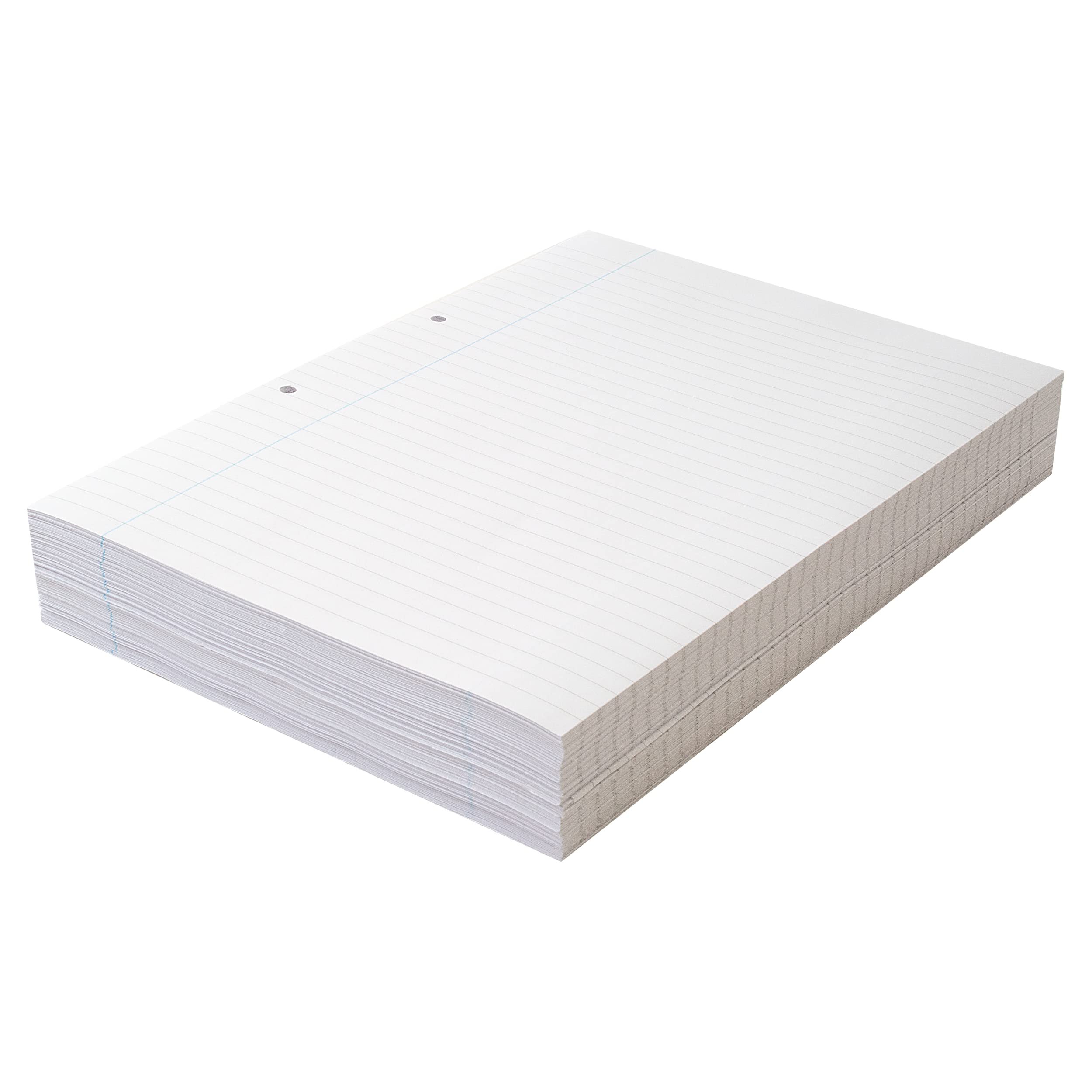 SUMMIT A4 Loose Leaf Ream Paper, 8mm Ruled with Margin, Header & Footer, 2 Punched Holes, 500 Sheets / 1000 Pages
