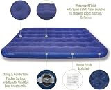 Milestone Camping Inflatable Flocked Airbed Double 191x137x22cm view 4