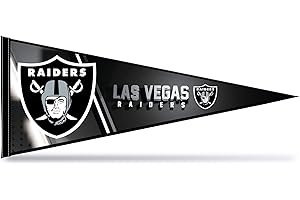 Rico Industries NFL Football Las Vegas Raiders Las Vegas 12" x 30" Felt Wall Décor Pennant - Great for Home/Bed Room/Man Cave