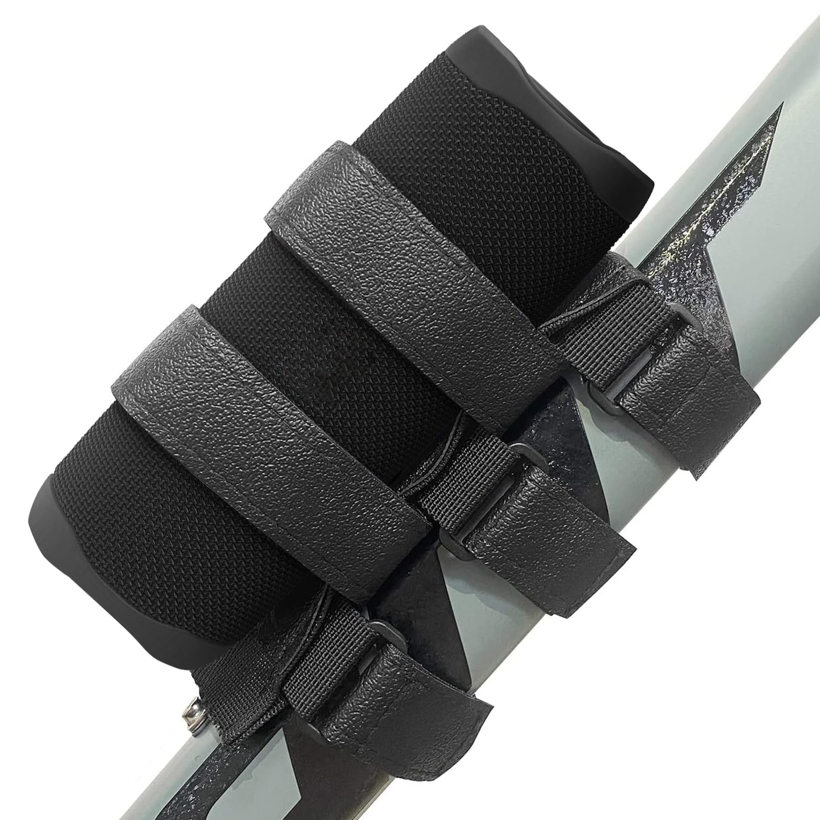 HomeMount Adjustable Bike Speaker Mount - Secure Strap Holder for Bicycle and Golf Cart, Compatible with Most Portable Bluetooth Speakers (double strap)