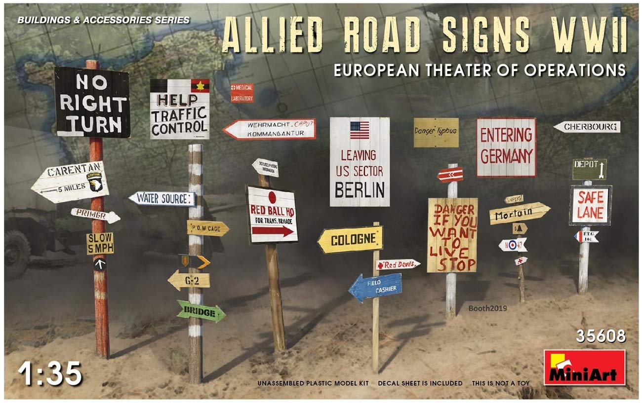 Miniart 1:35 - Allied Road Signs - European WWII