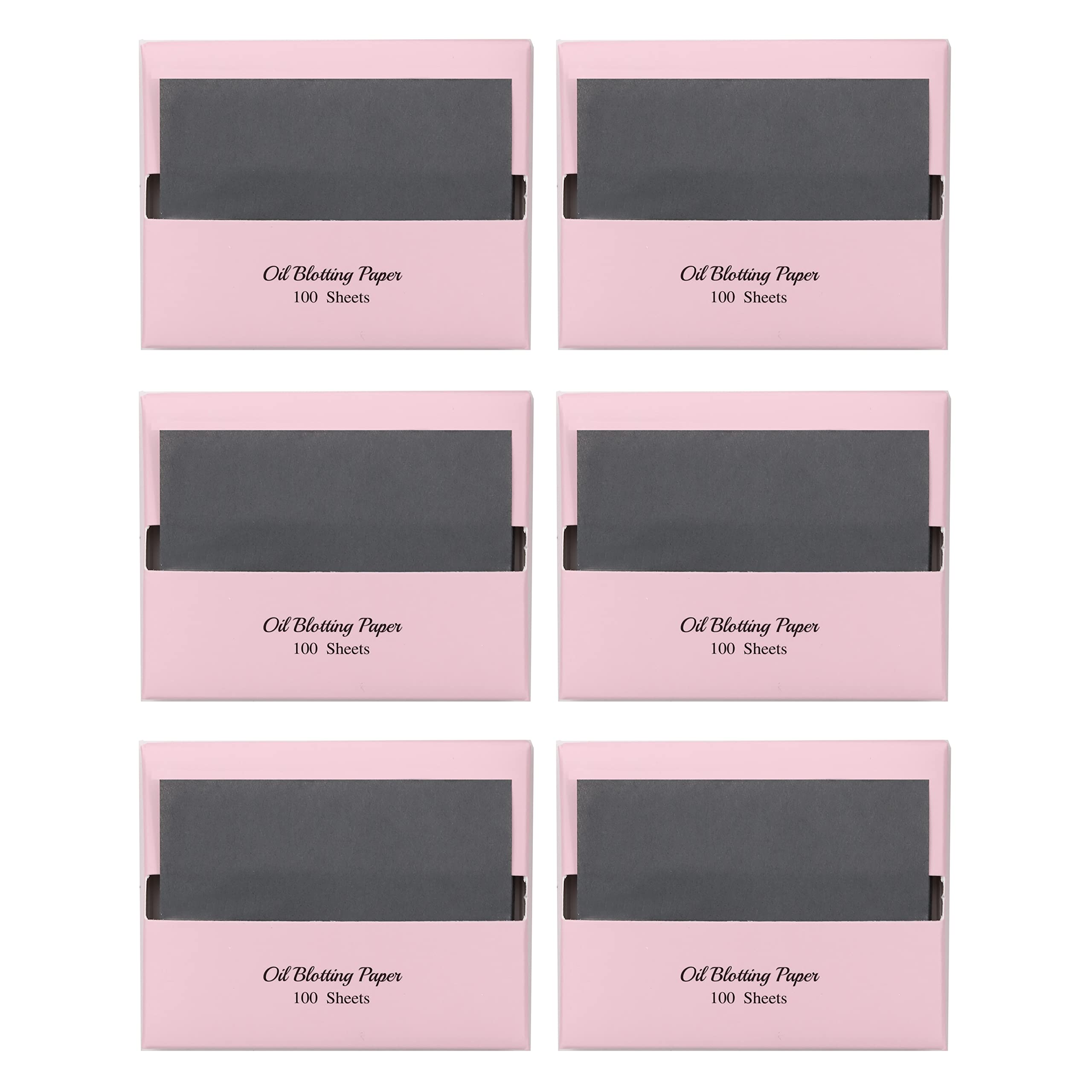 [600 Counts Refills Only] Natural Bamboo Charcoal Oil Blotting Sheets for Face with Mirror Case and Refills