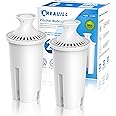 BREAUILL Replacement for Brita® Water Filter, Pitchers and Dispensers, NSF Certified Water Filter Replacement for Brita® Classic, OB03, Mavea® 107007 35557, 2 PCS Water Pitcher Filter By BREAUILL