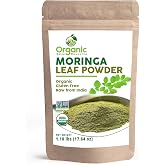 Organic Moringa Powder - 1.10 lbs (17.64 oz) | USDA Organics, Non-GMO, Kosher, Halal, Moringa Oleifera Leaf Powder - 100% Raw and Natural, Gluten-Free