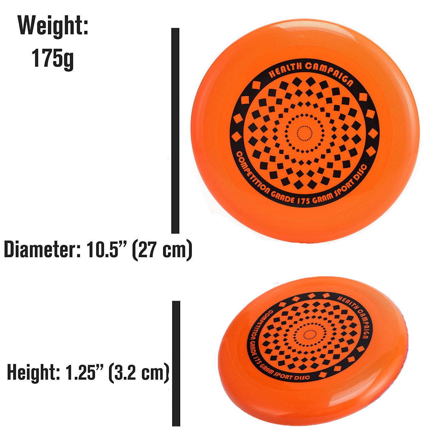 Ultimate 175 Gram Flying Disc - Professional Foldable Sporting Throw and Catch Disc Outdoor Play Beach Leisure Toy for Kids and Adults - Fun Game for Summer