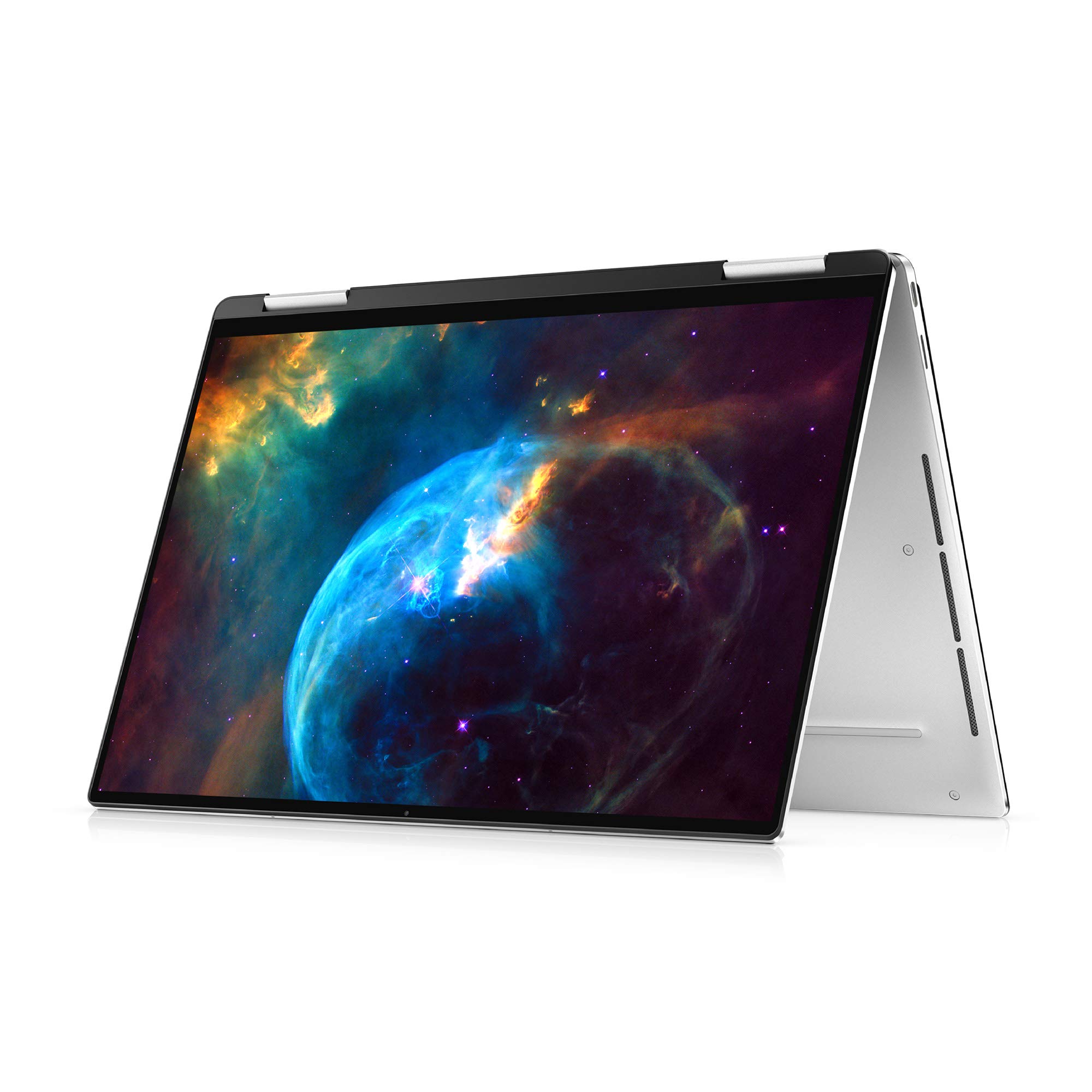 Dell XPS 13 7390 2-in-1 Convertible, 13.4 inch FHD+ Touch Laptop - Intel Core i7-1065G7, 32GB LPDDR4x RAM, 512GB SSD, Intel Iris Plus Graphics, Windows 10 Home - Platinum Silver, Black Interior