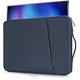 Portable Monitor Case 18.5 Inch,18 Inch Storage Sleeve Bag Compatible with Most Large 18.5 Inch Portable Monitor Carrying Pouch Bag with Pocket,Navy Blue(17.5x11.8 Inch)