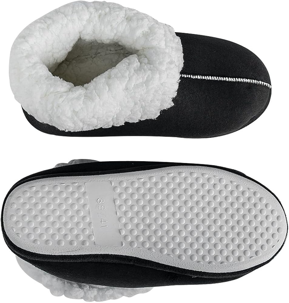 Indoor Slippers Warm Memory Foam Boots Slipper for Men Women JACKSHIBO Men Women Slippers