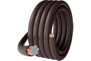 HiFind 4 Gauge 4 AWG 15 Ft Black Power/Ground Wire Cable, True Spec Transparent Flexible Soft Touch Welding Battery Cable for Car Audio, Speaker, Solar, Marine, Generator, Automotive, RV