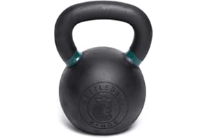Kettlebell Kings Powder Coated Kettlebell Weights - 9-97 lb Strength Training Kettlebells for Men and Women - Hand Weights Workout Gym Equipment - Weights Set for Home Gym- New