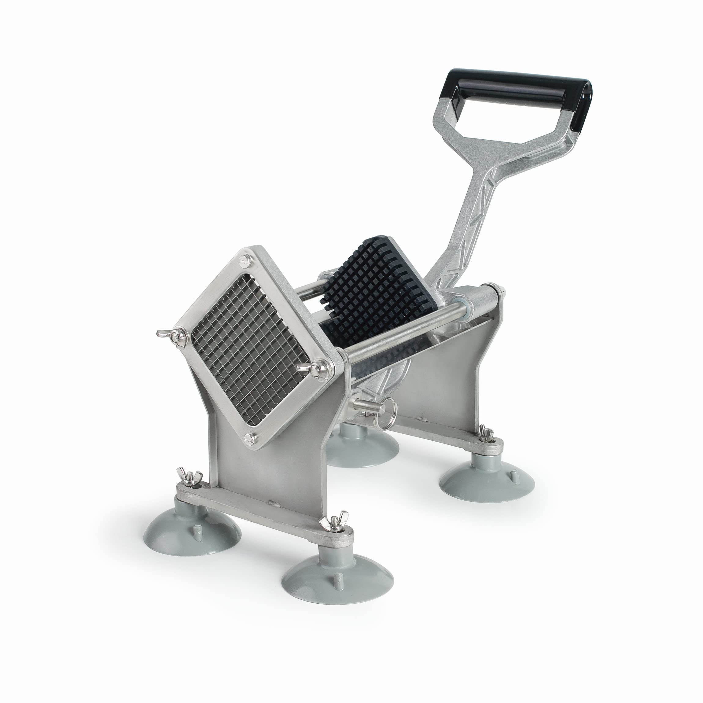 Lacor 60513 Potato Chips Slicer with 4 Blades Wedger, 26 x 26 x 42 cm, Grey