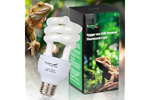 HYGGER ZOO UVB Bulb 5.0 UVA UVB Reptile Light Bulb, 13W UVB Light for Reptiles UVB Lamp for Turtle Frog Snake Chameleon Ball Python Iguana Tank