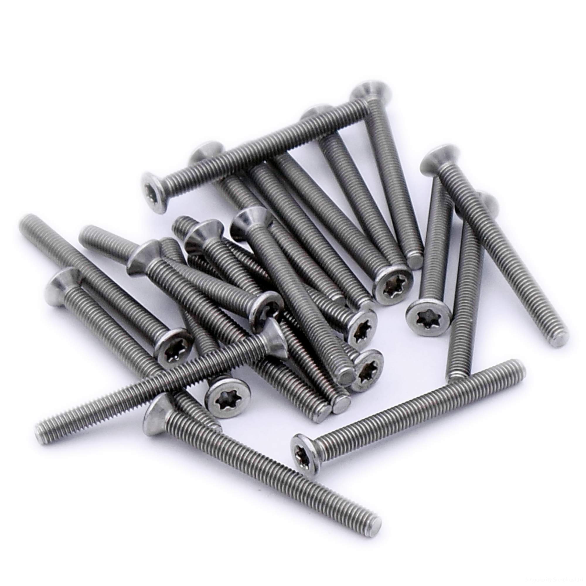 M2.5 (2.5mm x 12mm) TX Socket Countersunk Machine Screw (Bolt) - Stainless Steel (A2) (Pack of 20)