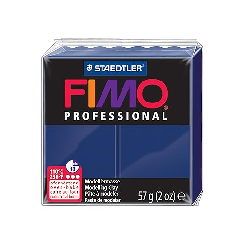 STAEDTLER Fimo Professional Oven Hardening Modelling Clay, 57G, Navy Blue
