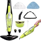 H2O HD Steam Mop &amp; Handheld Steam Cleaner | 3-in-1 Floor Steamer | 1500W Power &amp; 450ml Removable Tank | Foldable Storage | Hardwood, Tile &amp; Laminate Cleaner
