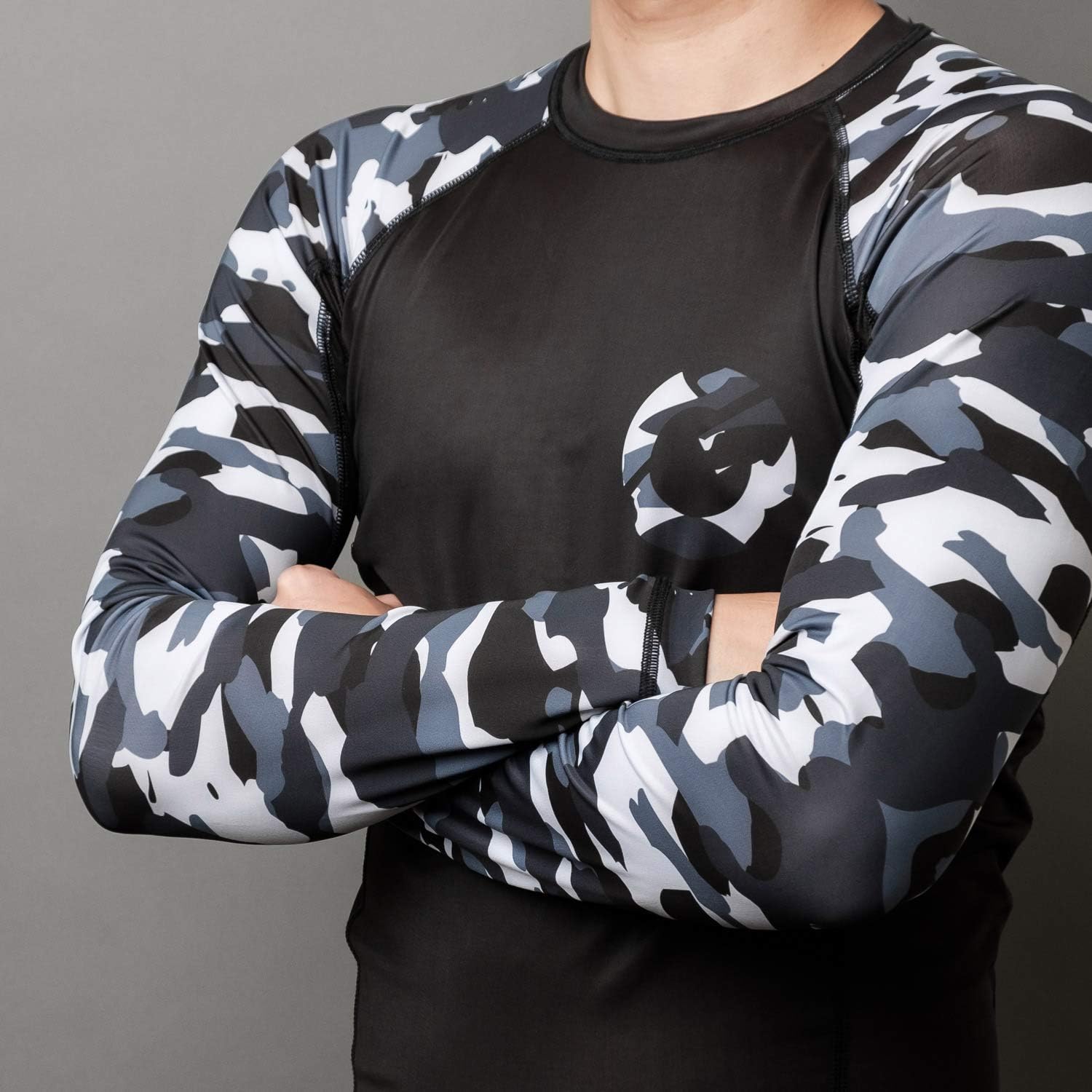 Gold BJJ Jiu Jitsu Rashguard - Camo Rash Guard Compression Shirt for No-Gi, Gi, MMA (Long Sleeve & Short Sleeve Available) : Clothing