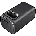 Universal Car Rear Seat Armrest 2 Row Console Box with Cup Holder Arm Rest Backseat Armrest Console Box Second Row Rear Central Armrest Box(Black-Single Pocket)