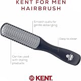KENT KFM3 Men's 9-Row Gel Styler Hairbrush Daily Grooming Styling Products view 4
