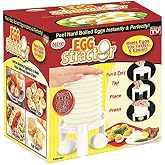 Eggstractor Egg Peeler, White | Boiled Egg Shell Peeling, Shell Remover, As Seen on TV