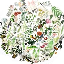 Amazon.com: Plants Scrapbook Stickers, Doraking 65PCS DIY ...