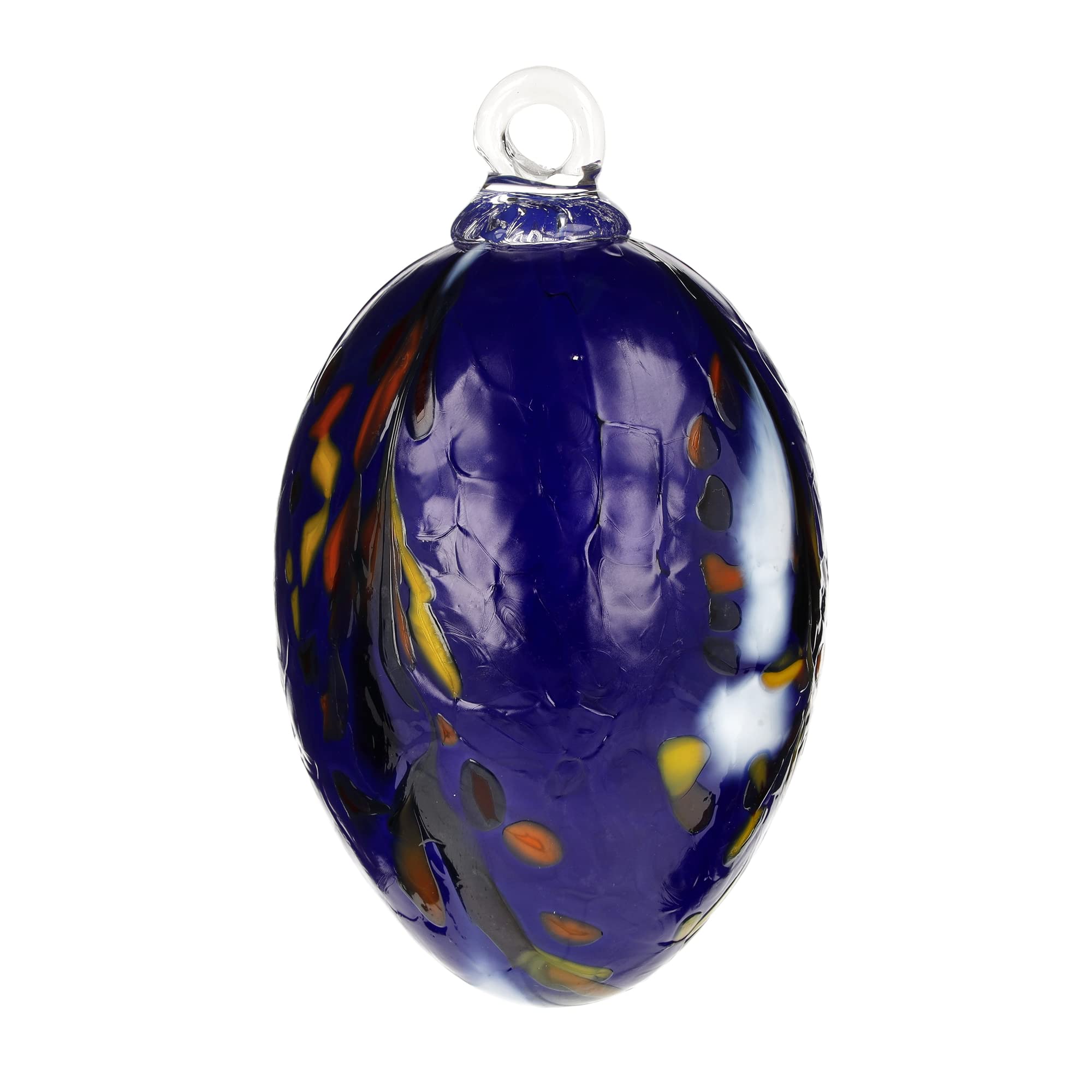 MAROLIN Handmade Easter egg (glass), lapis lazuli, 10cm