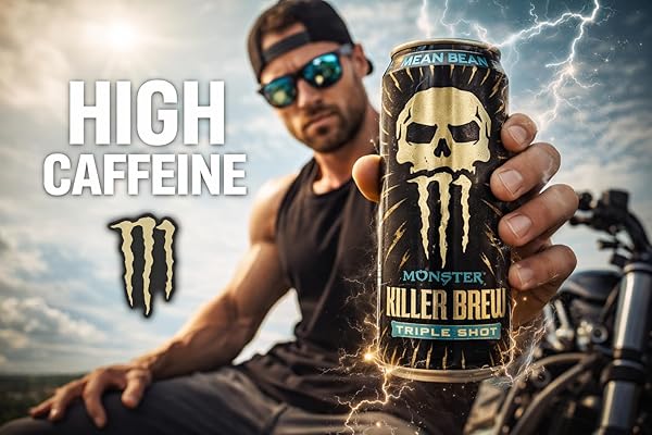 MONSTER ENERGY DRINKS, MEAN BEAN TRIPLE SHOT ENERGY COFFEE, 15 FL OZ