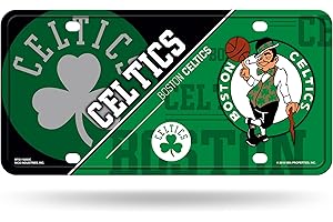 Rico Industries NBA Basketball Metal Auto Tag 6" x 12" - Great for Truck/Car/SUV