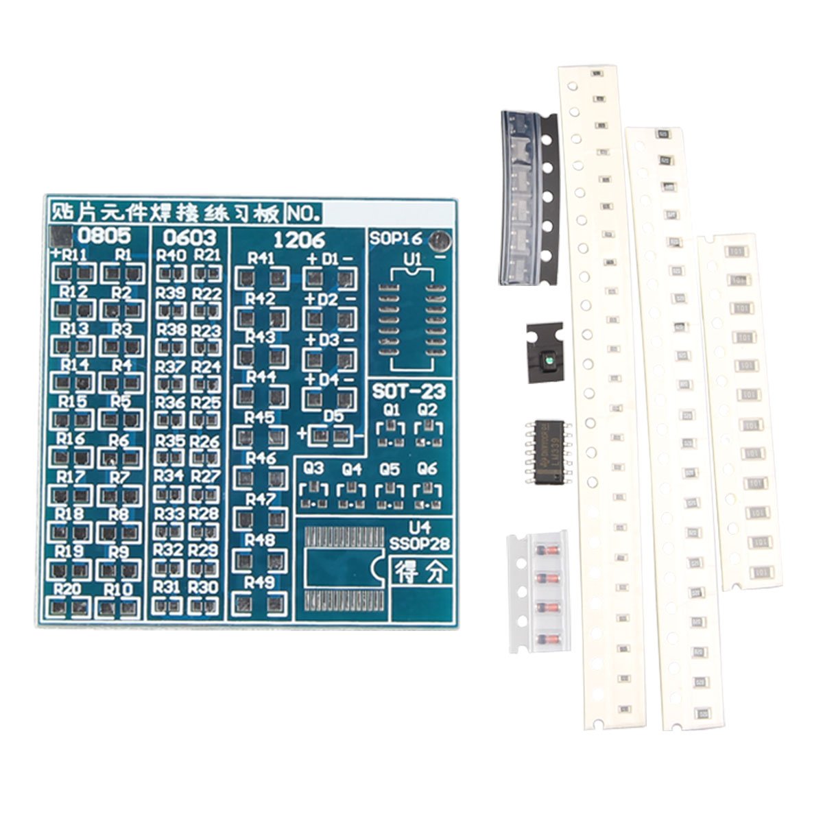 HALJIA SMT SMD Component Welding Practice PCB Board Soldering DIY Kits Compatible with DIY Arduino