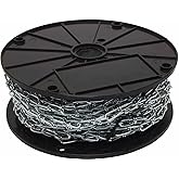 Forney 70421 Double Loop Chain, 3 mm by 100 Feet - Durable and Versatile All-Purpose Chain for Home and Industrial Use