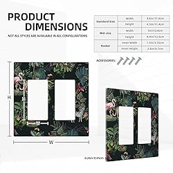 Spshian Decorative Switch Plate Covers Wild Jungle