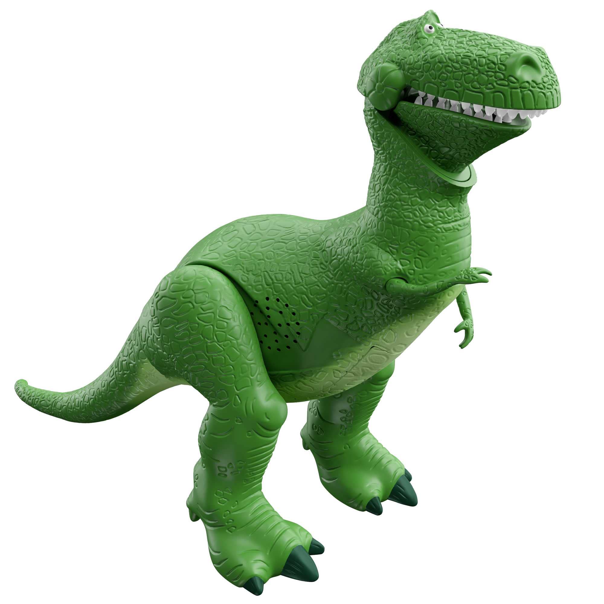 Disney and Pixar Toy Story Toys, Moving and Talking Rex Dinosaur Figure, Roarin’ Laughs, 10.8 Inches Tall with 40 Phrases and Mouth and Arm Motion, Kids Gift, HMM12