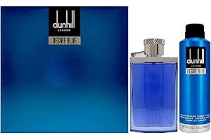 Desire Blue by Alfred Dunhill for Men - 2 Pc Gift Set 3.4oz EDT Spray, 6.0oz Deodorant Spray