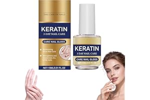 Keratin Nail Treatment, Keratin Nail Strengthener, Moisturizing Treatment for Strong, Aloe Vera & Lavender Cuticle Oil,Repair