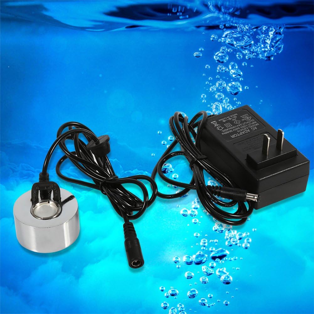 Liineparalle 24V Ultrasonic Mist Maker Fogger Water Fountain Pond Fog Machine Atomizer Atomizer Air Humidifier with Adapter (US Plug): Home & Kitchen