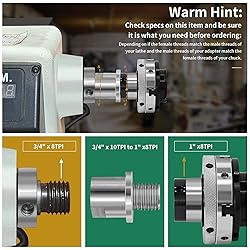 HAowosi Lathe Headstock Spindle Adapter,Converts