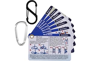 Harrison Howard Wisdom4Sure Horse Knot Cards Equine Knots Guide Includes 24 Rope Knots Essential for Rider’s Tack Box Portable and Convenient Compact Sizing Knots Set Pocket Guide