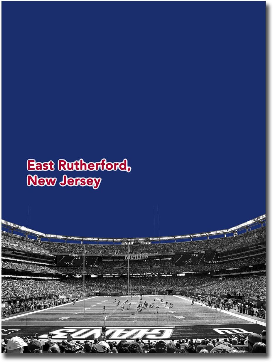 Amazon Com Atlas Ny Giants 12x16 Poster Print Wall Art Decor