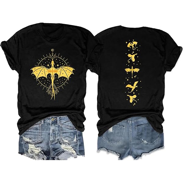 Fourth Wing Dragon Rider Vintage Tee - Ladies Slim Fit V-Neck Basgiath College Shirt