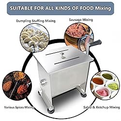 CLIVIA Manual Meat Mixer, 85 Pound Meat Mixer for