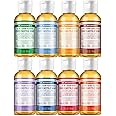 Dr. Bronner's - Pure-Castile Liquid Soap (2 Ounce Variety Gift Pack) Almond, Unscented, Citrus, Eucalyptus, Lavender, Peppermint, Rose, Tea Tree - Made with Organic Oils, For Face, Body and Hair