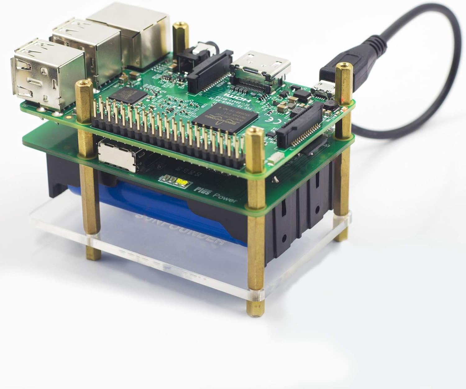 SunFounder Raspberry Pi 4000mAh 5V/2A Lithium Battery Power Pack