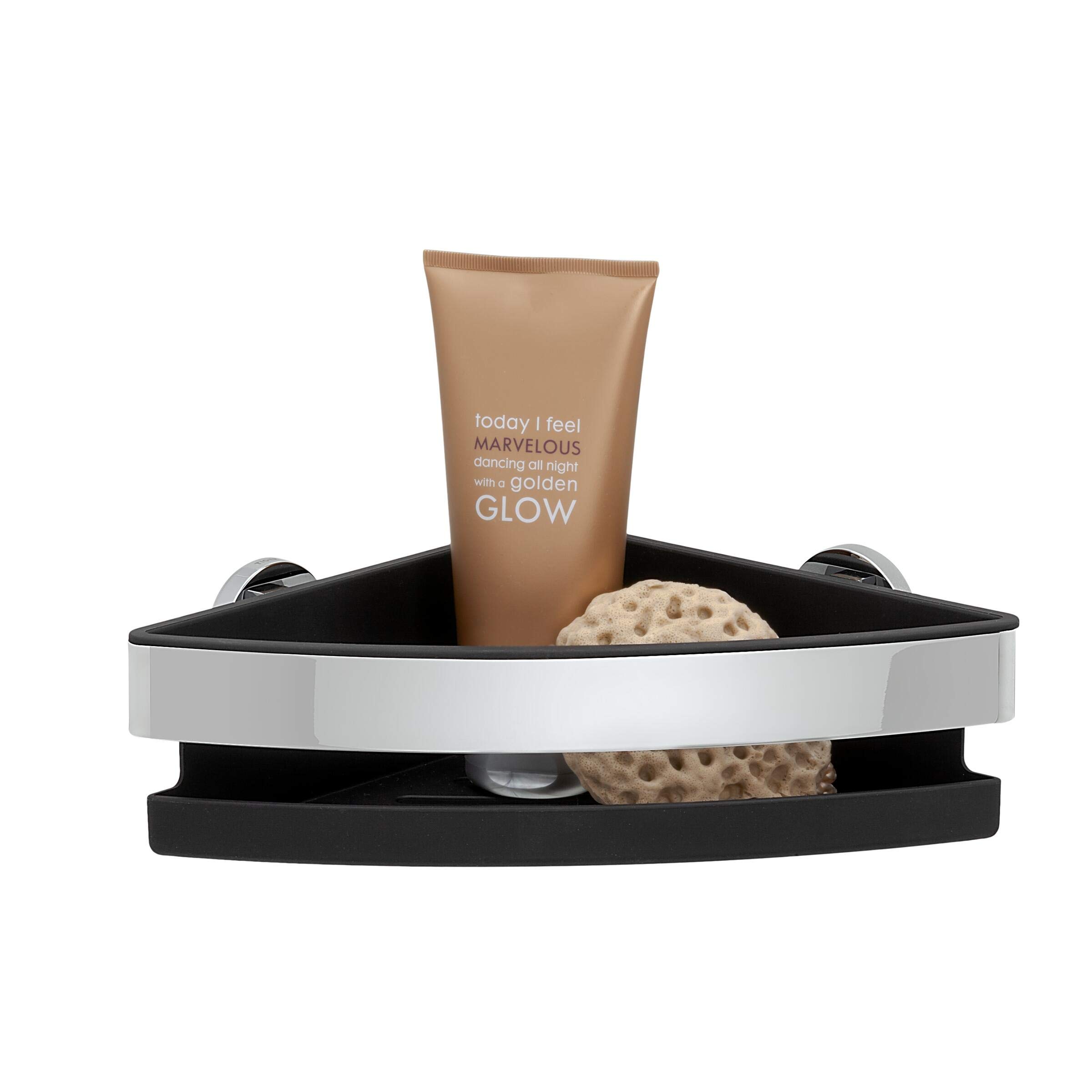 Tiger Noon Corner Shower Basket, Chrome