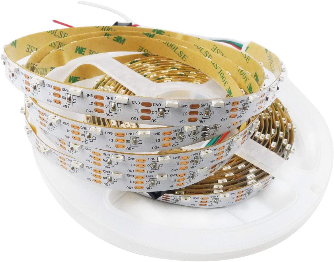 Nagulagu Side Emitting SK6812 RGB LED Strip 5M 300 LEDs 60LED/M Individual Addressable 5V